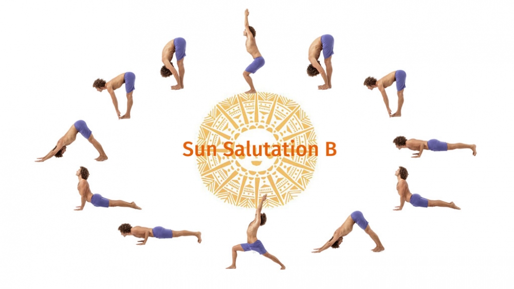 Yoga for Beginners Sun Salutation A with Chair - YouTube