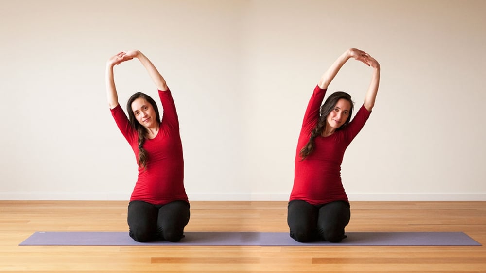 Yoga exercises during pregnancy