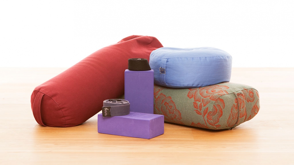 DIY Yoga Bolster, Blocks and Strap Found in Your Home