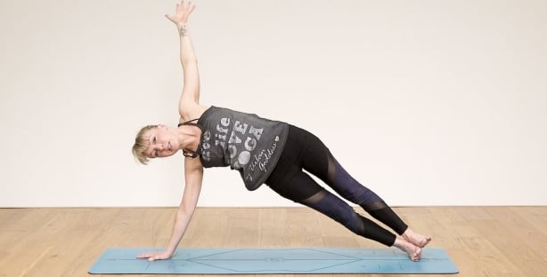 Wall – Plank Thumbs Out – Postural Yoga Online