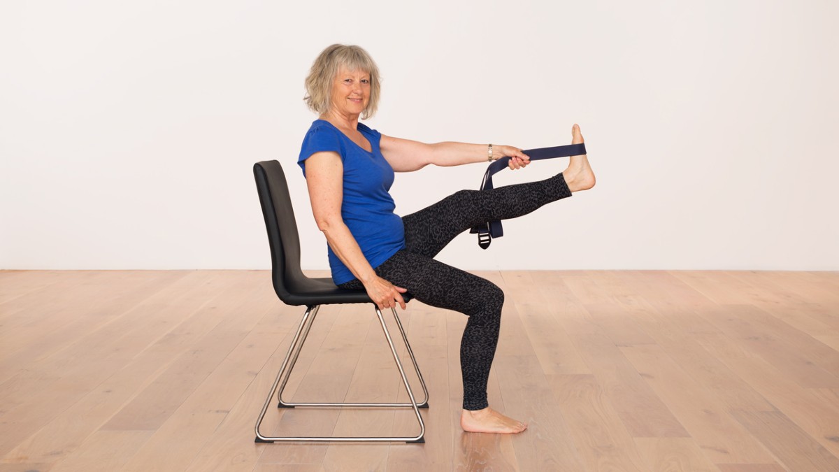 Chair yoga sequence for hips and hamstrings - Ekhart Yoga