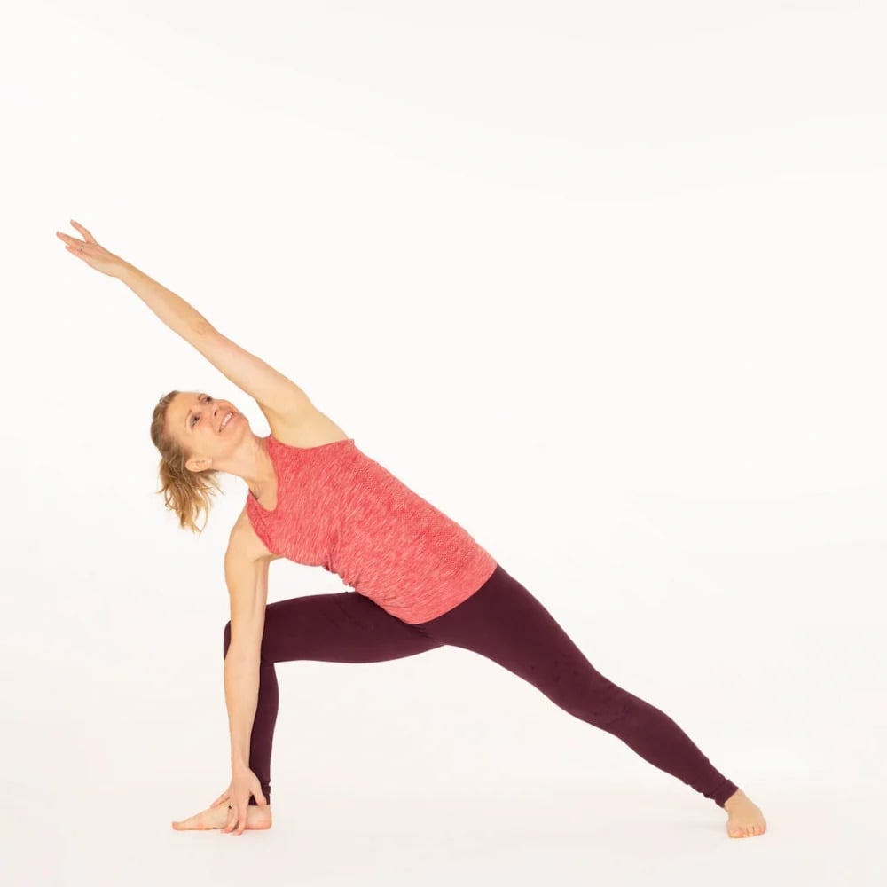 Yoga variations for side angle pose