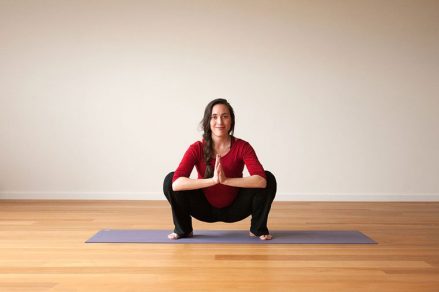 How to Do Prenatal Yoga Squatting Pose